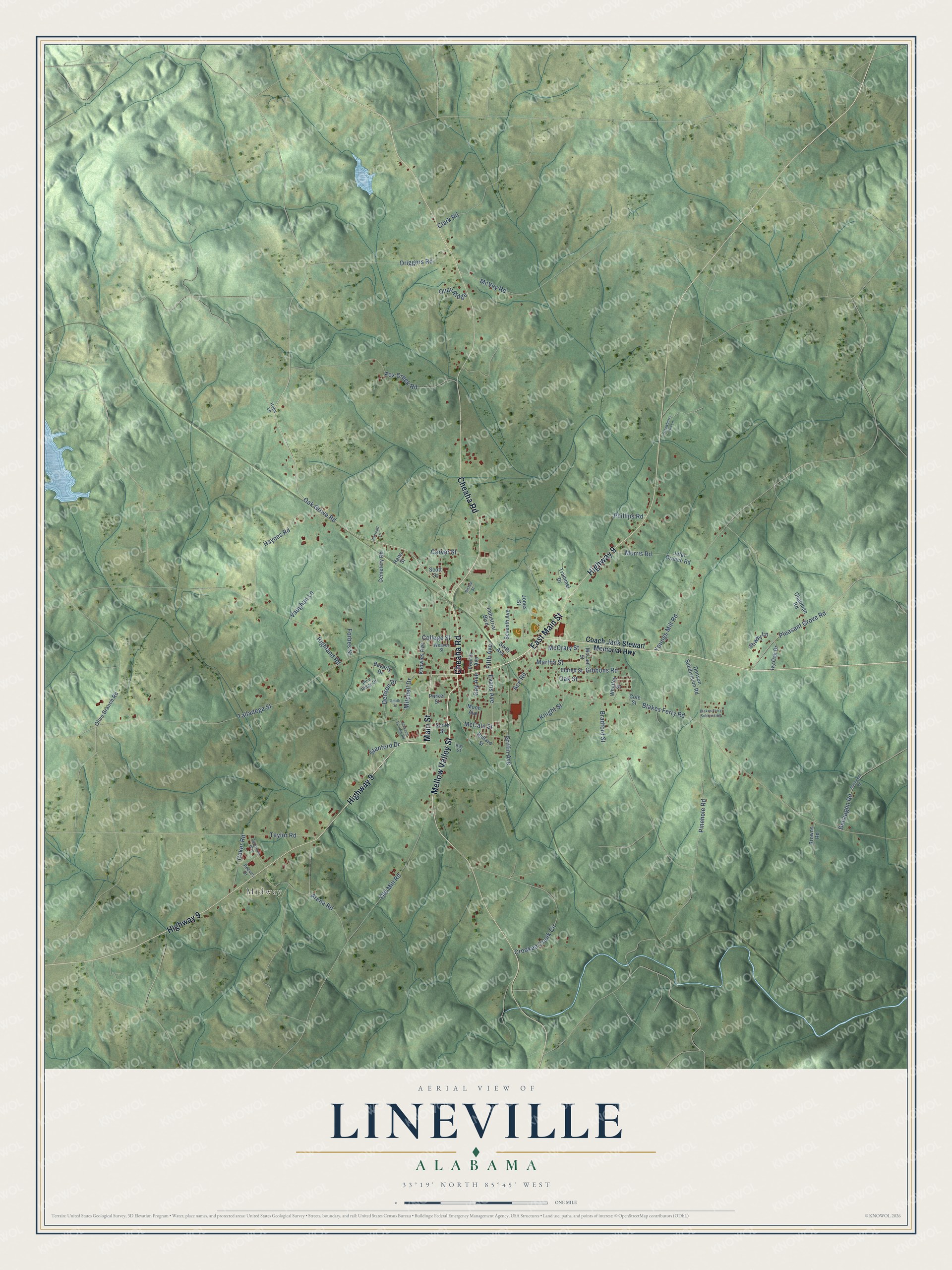 Watermarked full-map preview of Lineville, Alabama