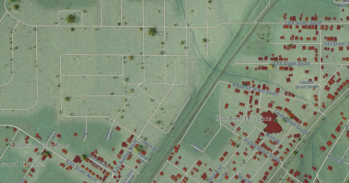 Map of Lipscomb, Alabama in 2026