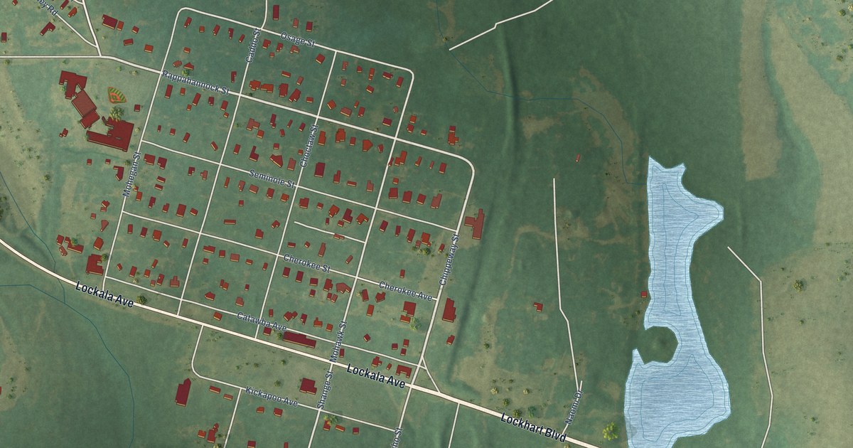 Map of Lockhart, Alabama in 2026