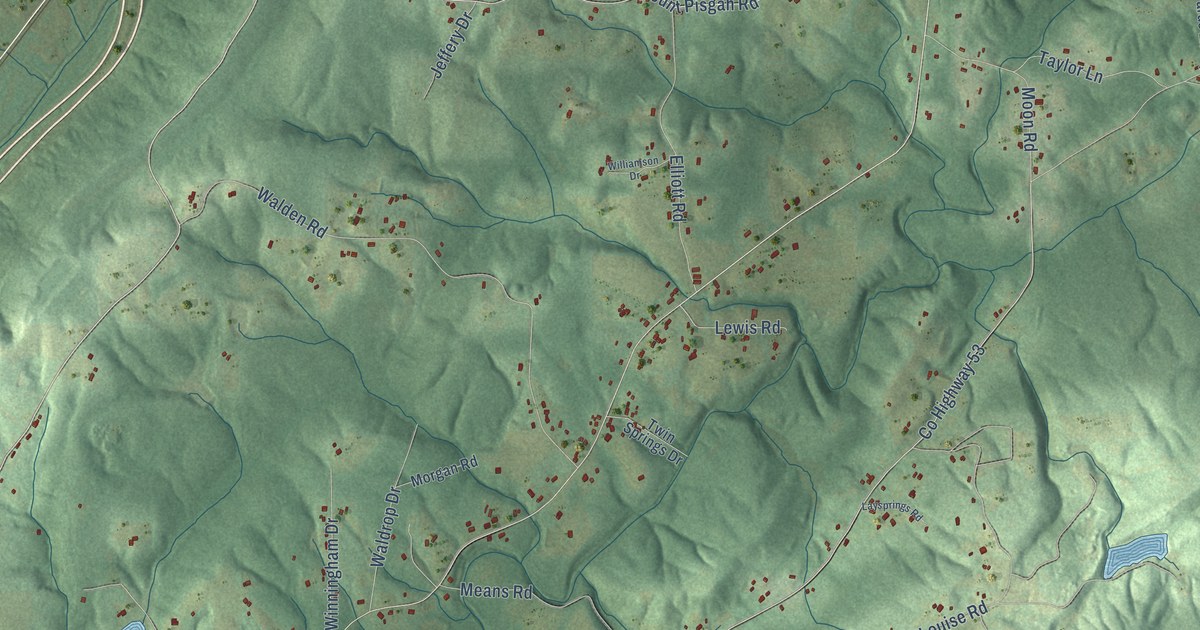 Map of Lookout Mountain, Alabama in 2026
