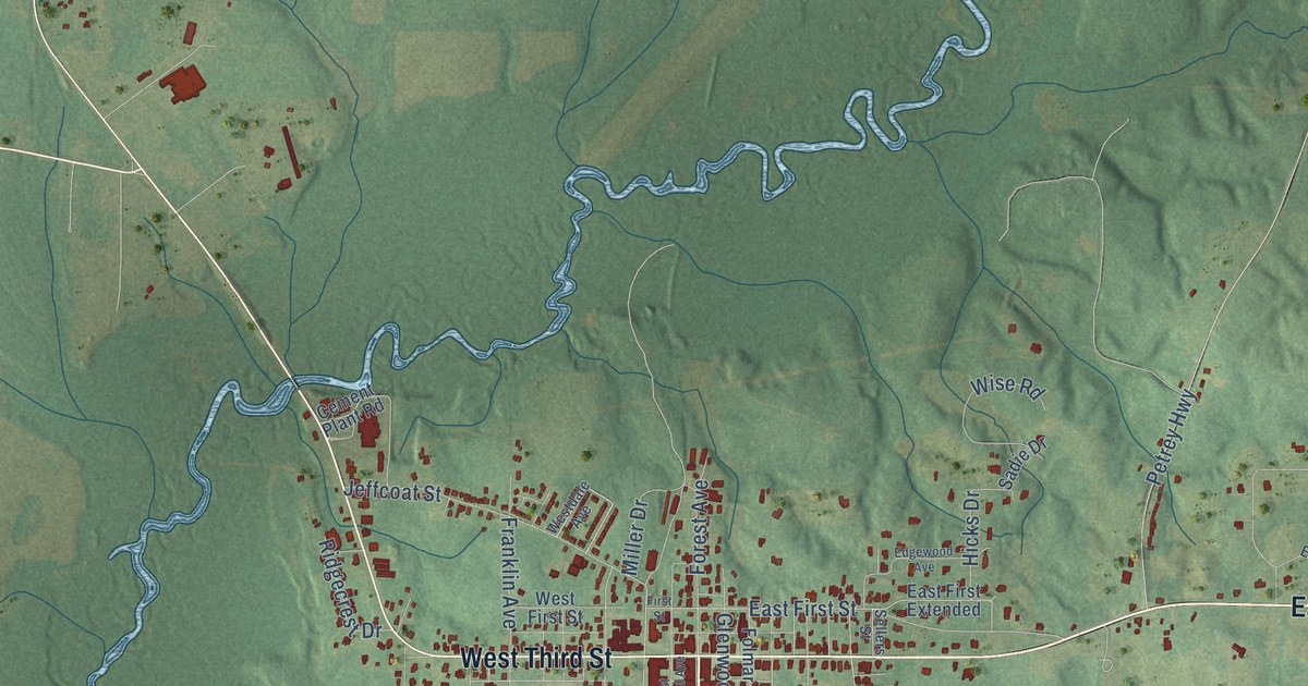 Map of Luverne, Alabama in 2026