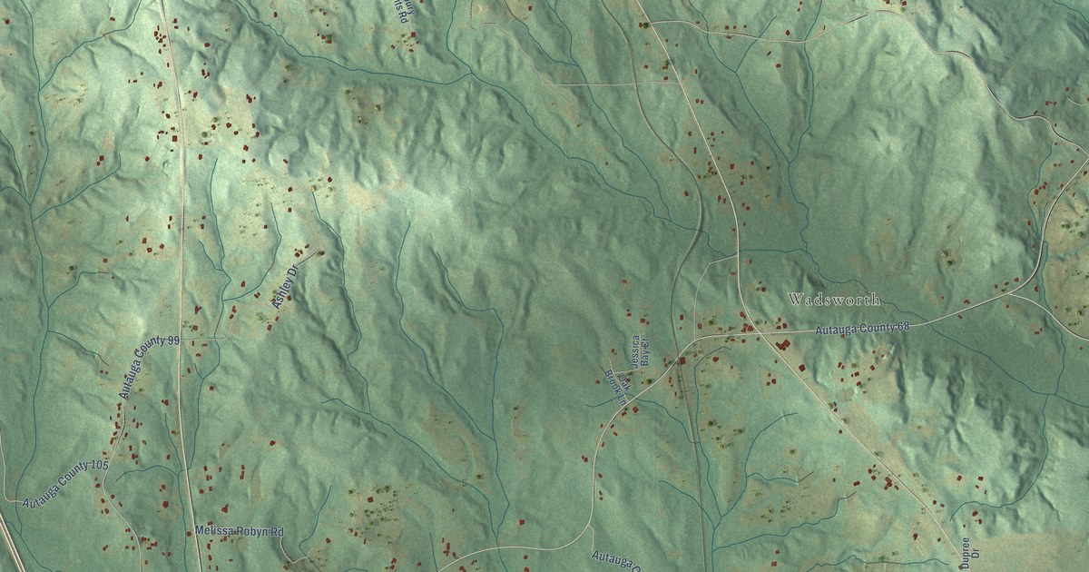 Map of Marbury, Alabama in 2026