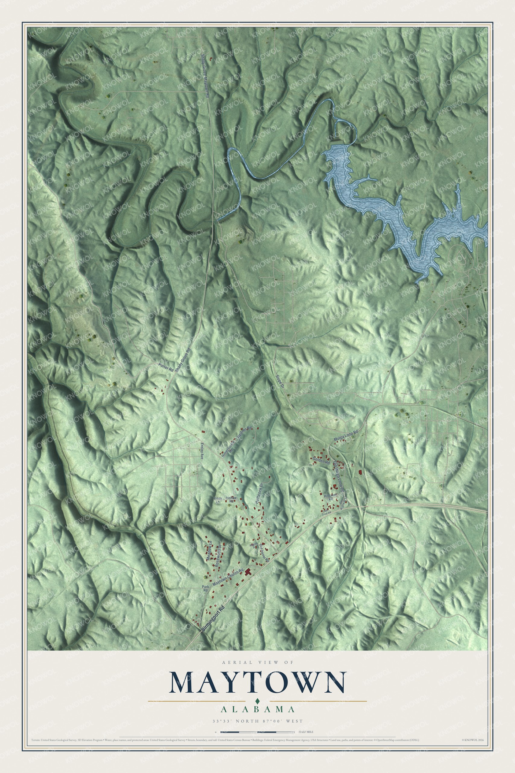 Watermarked full-map preview of Maytown, Alabama