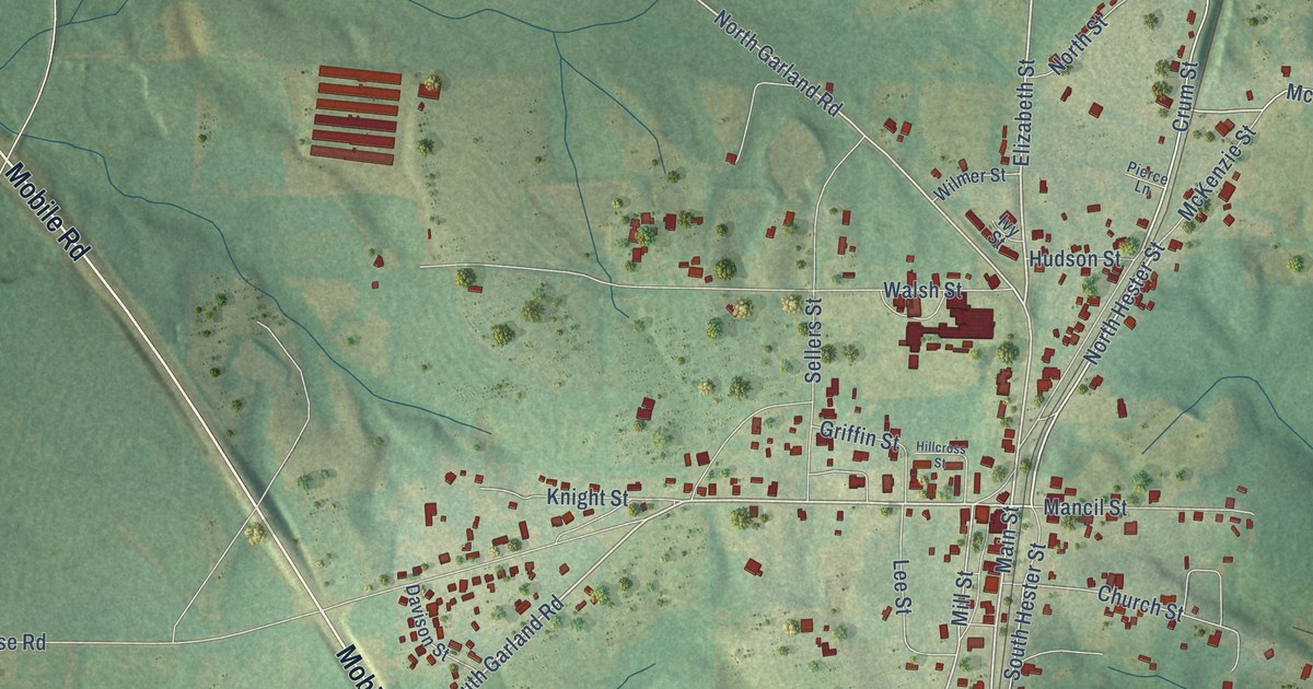 Map of McKenzie, Alabama in 2026