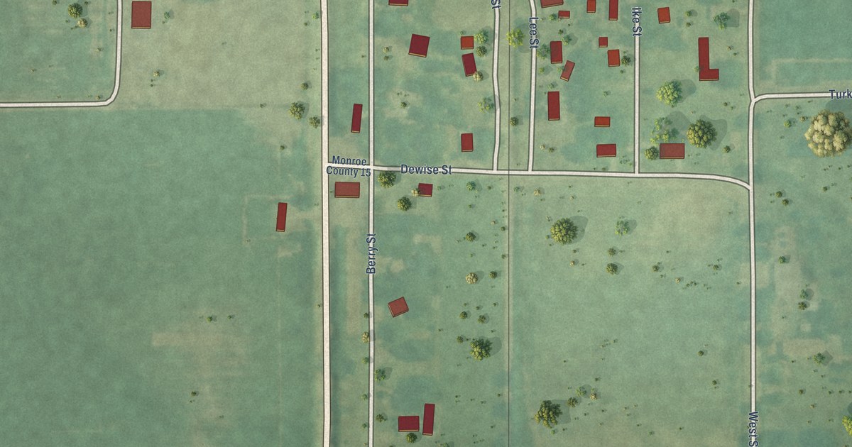 Map of Megargel, Alabama in 2026