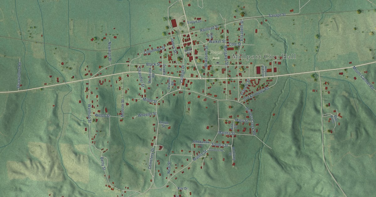 Map of Millport, Alabama in 2026