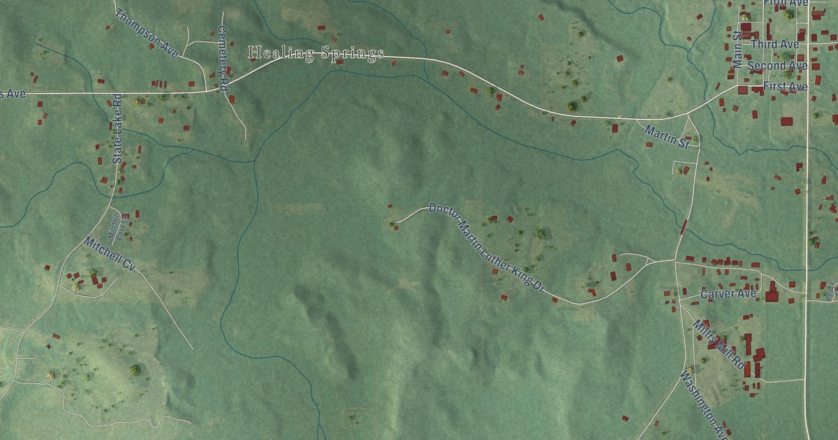 Map of Millry, Alabama in 2026