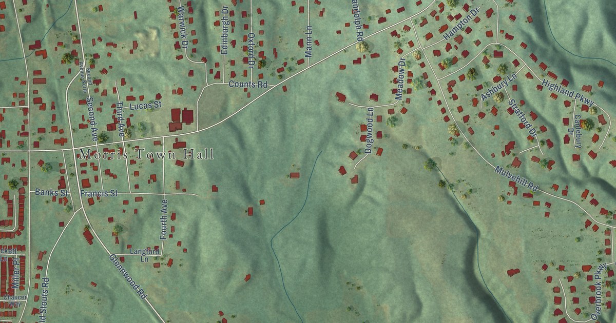 Map of Morris, Alabama in 2026