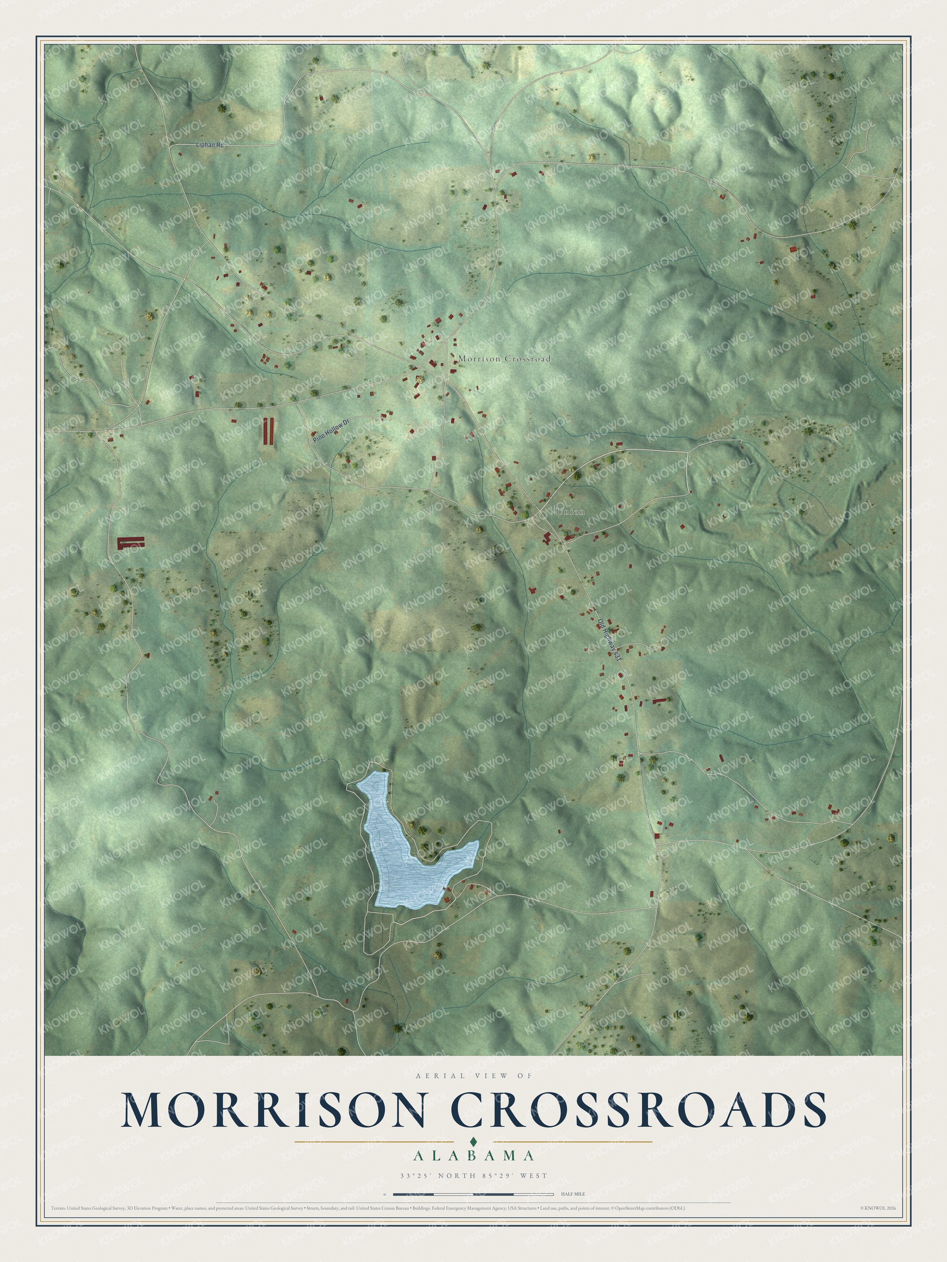 Watermarked full-map preview of Morrison Crossroads, Alabama
