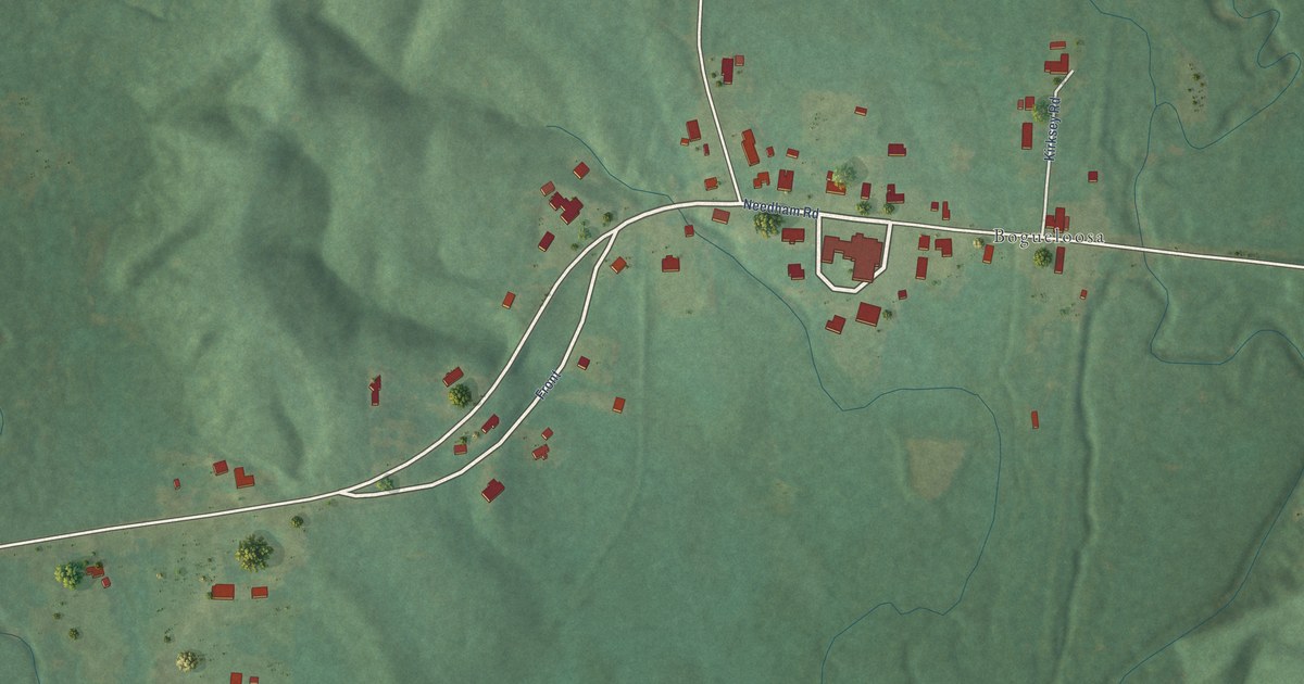 Map of Needham, Alabama in 2026