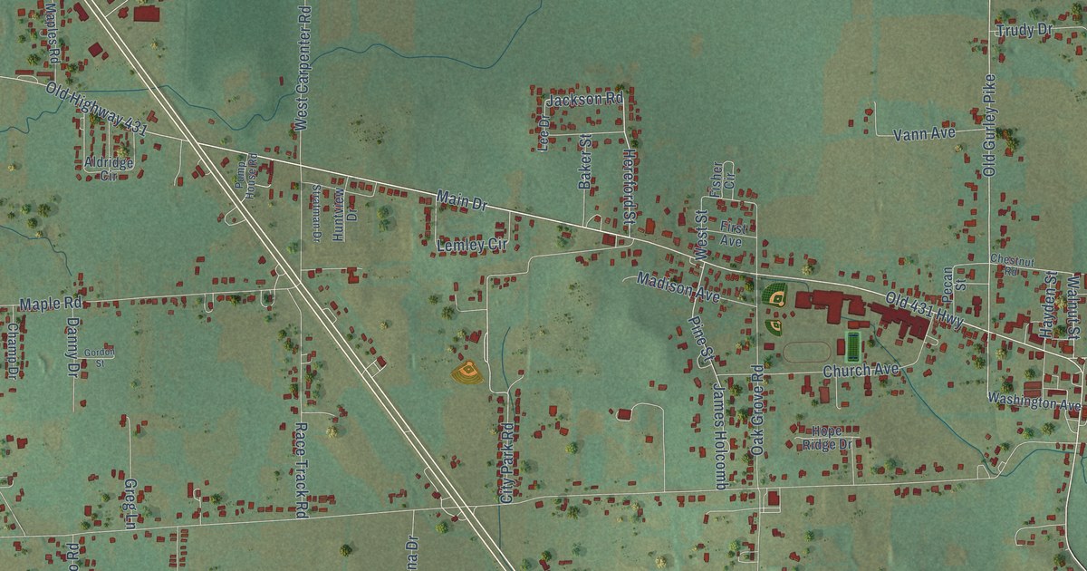 Map of New Hope, Alabama in 2026
