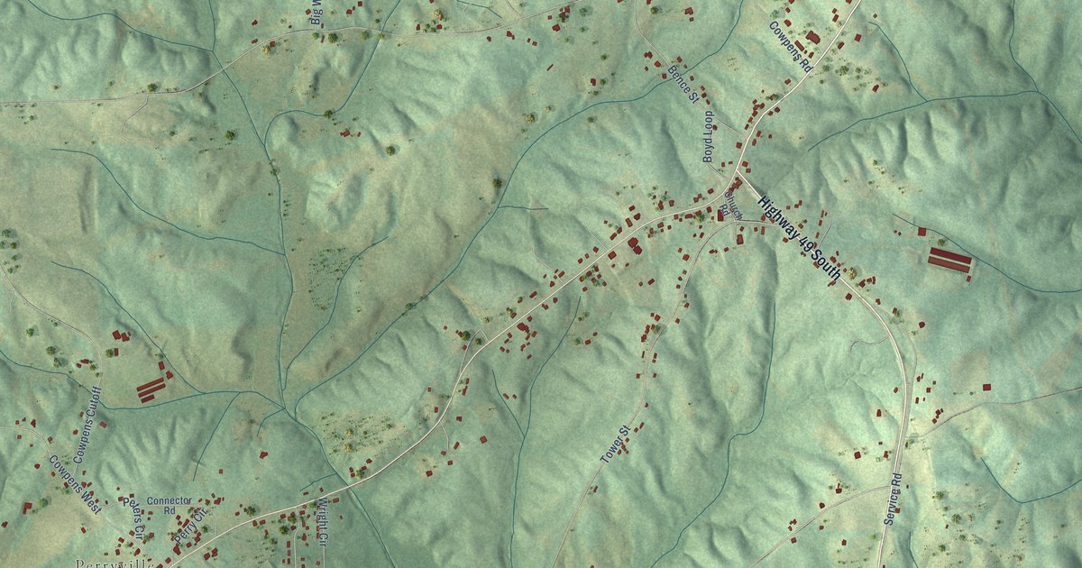 Map of New Site, Alabama in 2026