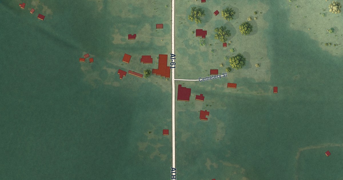 Map of Newbern, Alabama in 2026