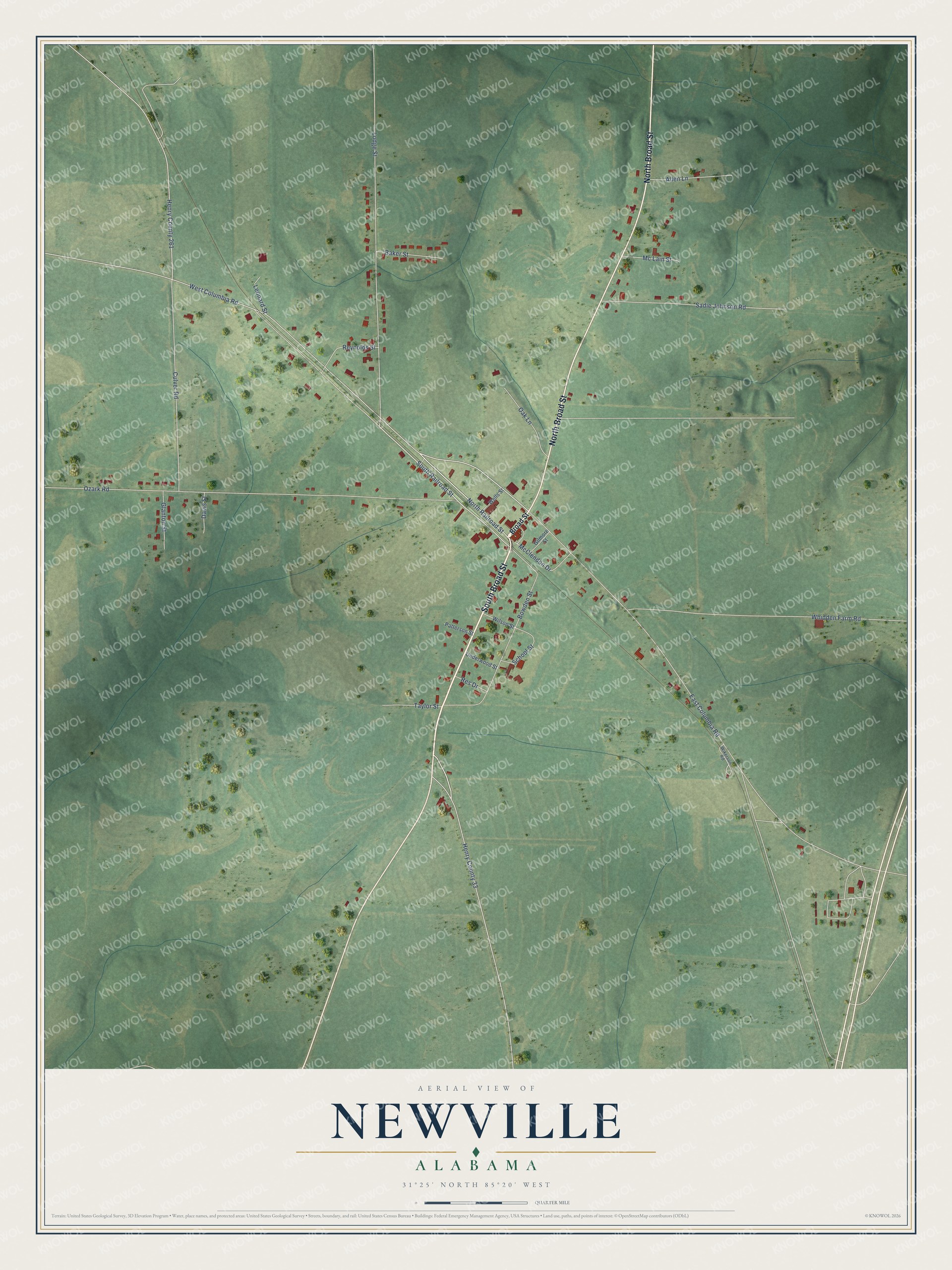Watermarked full-map preview of Newville, Alabama