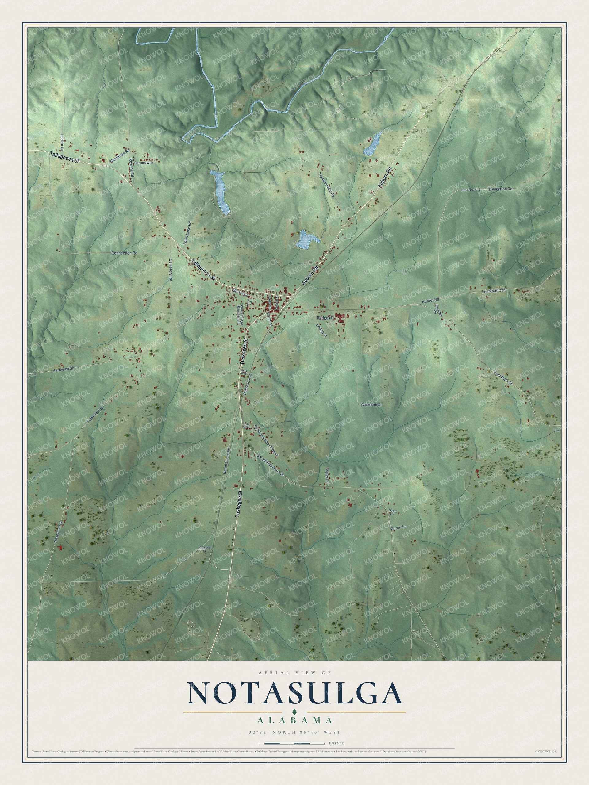 Watermarked full-map preview of Notasulga, Alabama