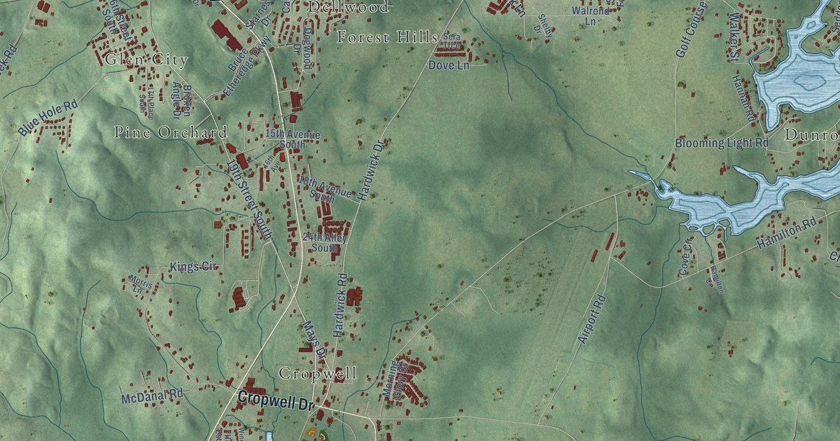 Map of Pell City, Alabama in 2026
