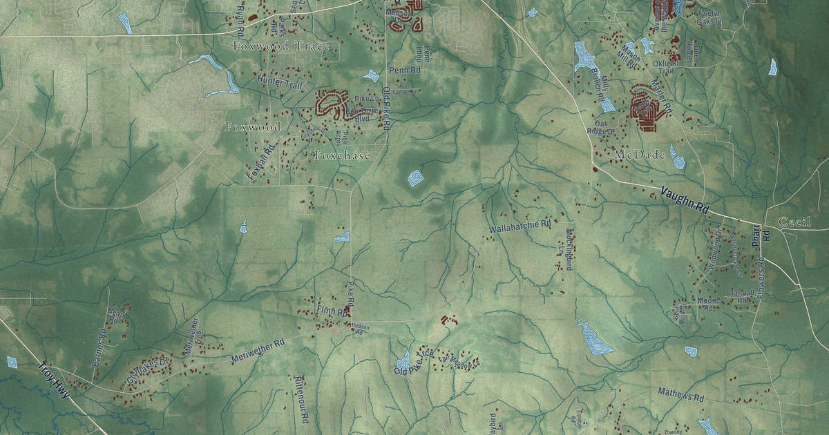 Map of Pike Road, Alabama in 2026