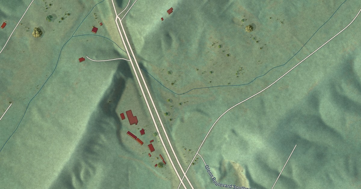 Map of Pine Ridge, Alabama in 2026