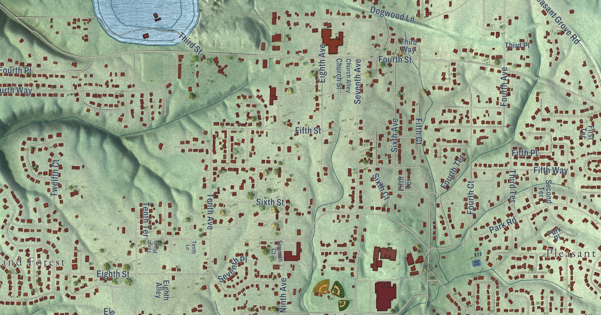 Map of Pleasant Grove, Alabama in 2026