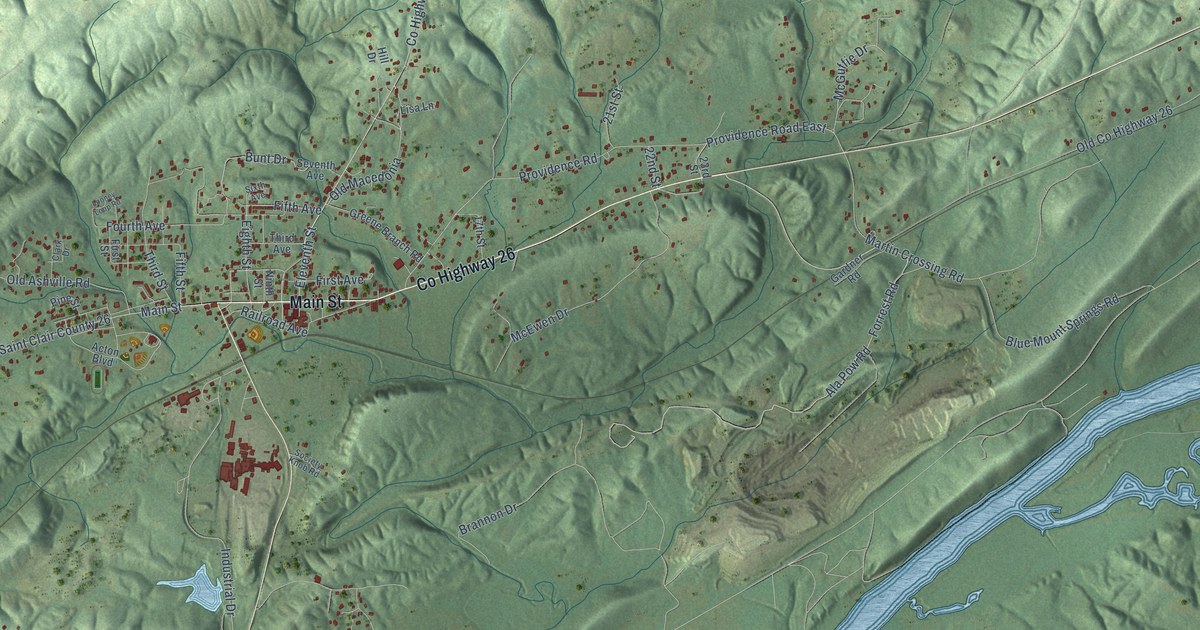 Map of Ragland, Alabama in 2026