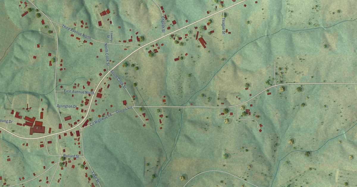 Map of Ranburne, Alabama in 2026