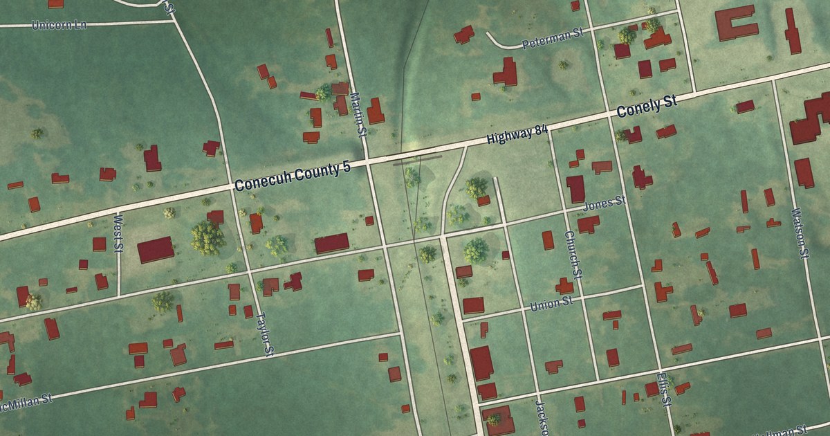 Map of Repton, Alabama in 2026