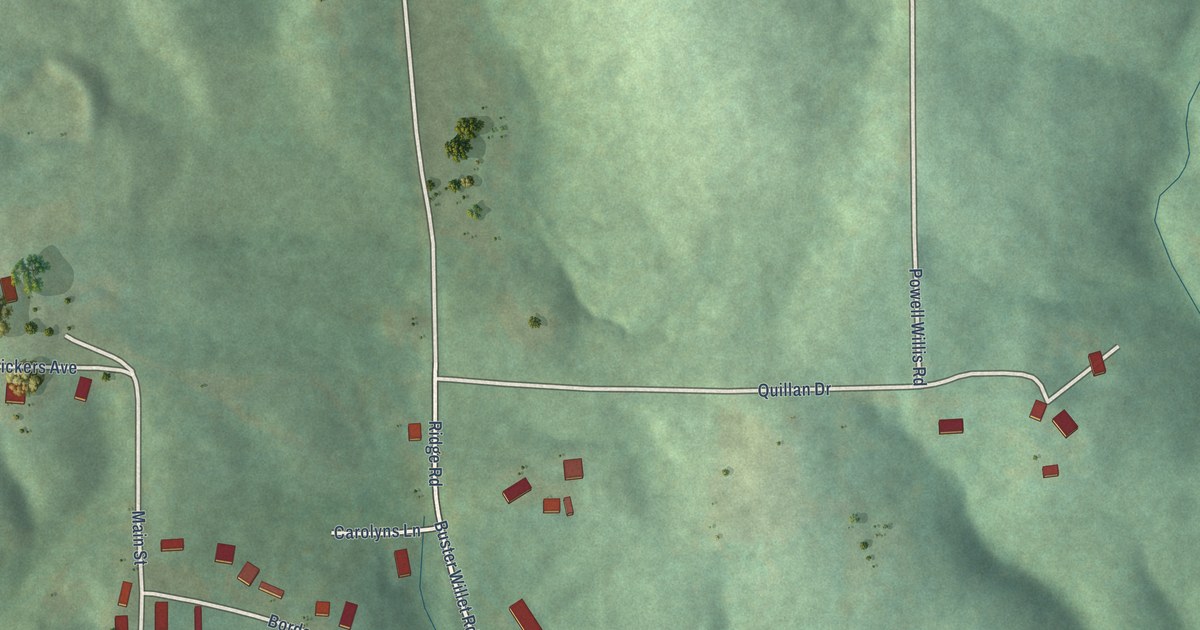 Map of Ridgeville, Alabama in 2026