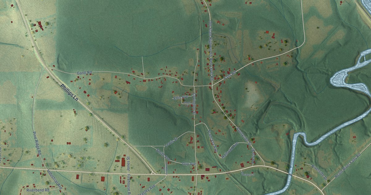Map of River Falls, Alabama in 2026