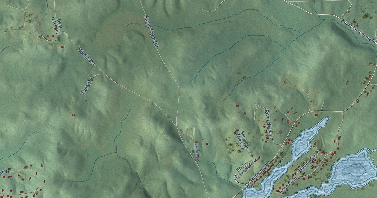 Map of Riverside, Alabama in 2026