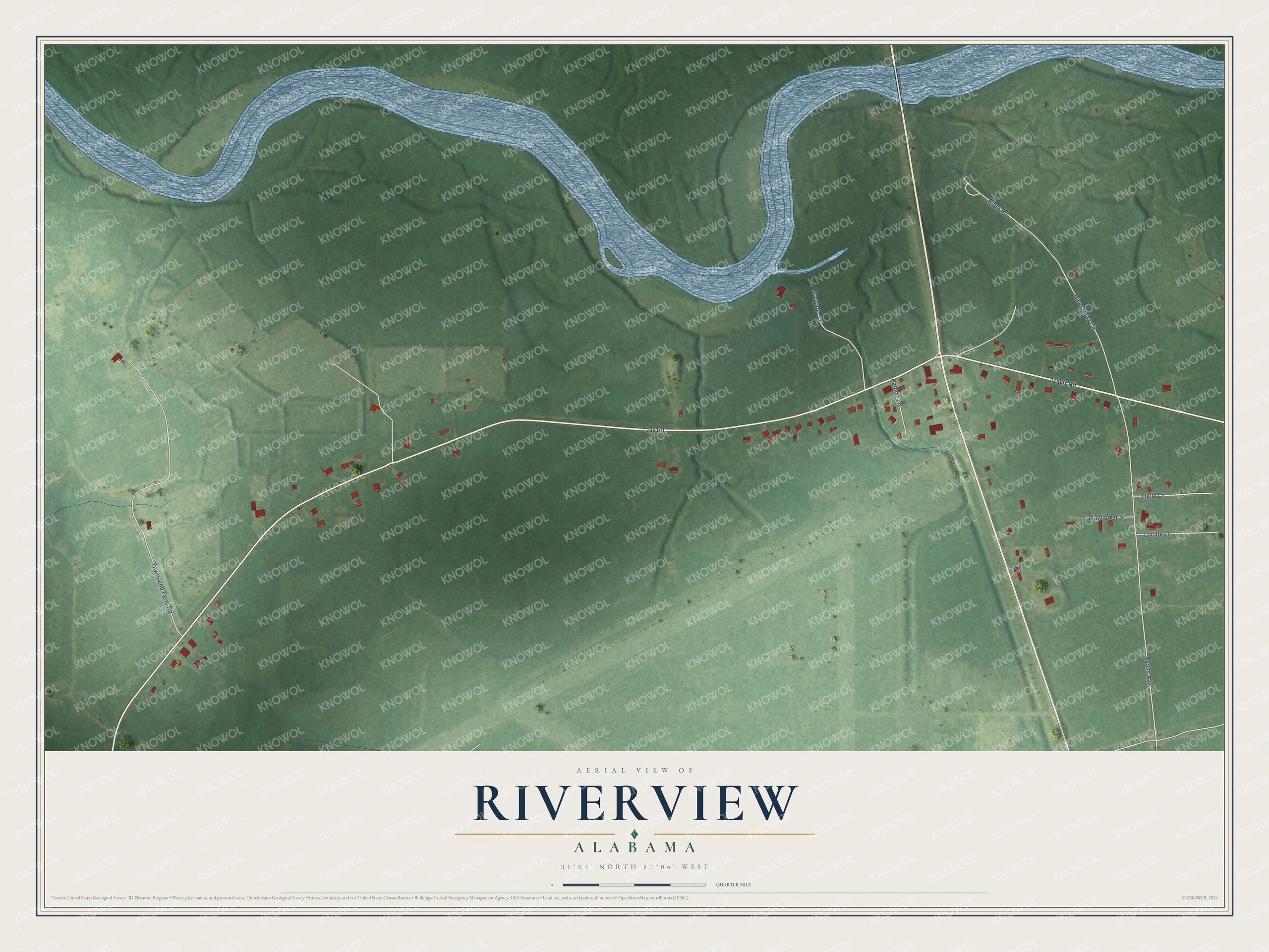 Watermarked full-map preview of Riverview, Alabama