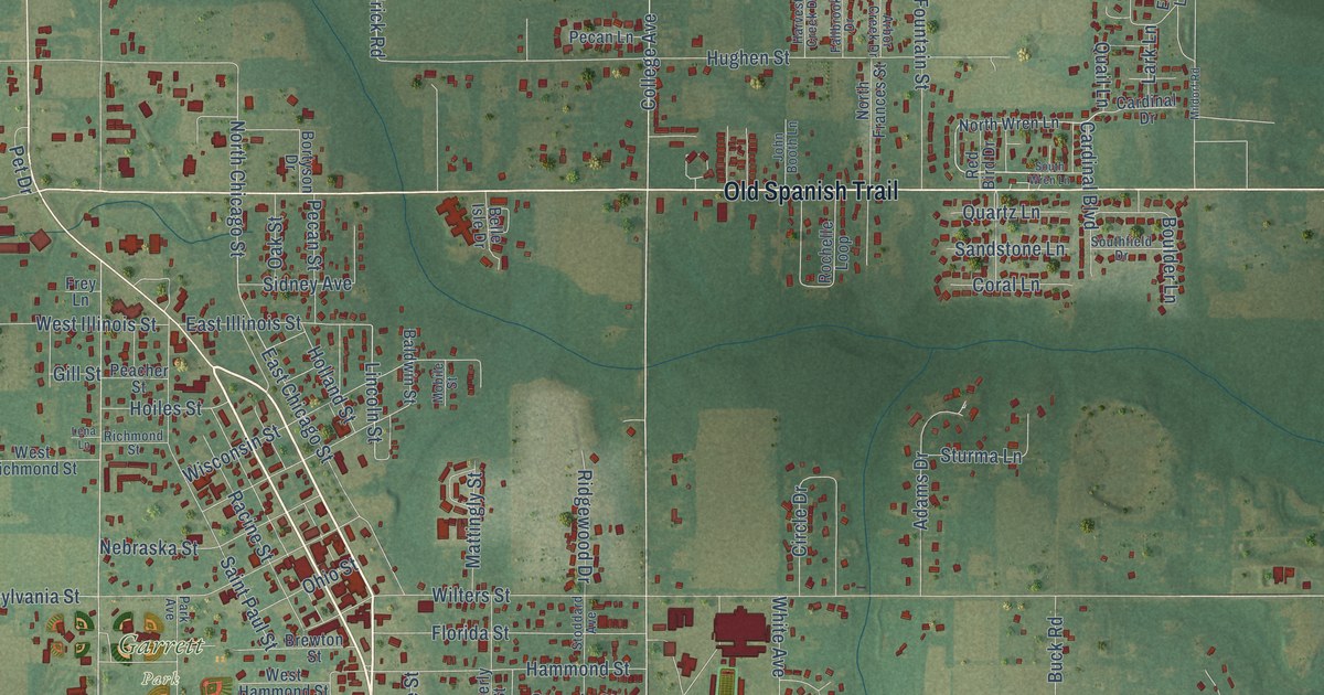 Map of Robertsdale, Alabama in 2026