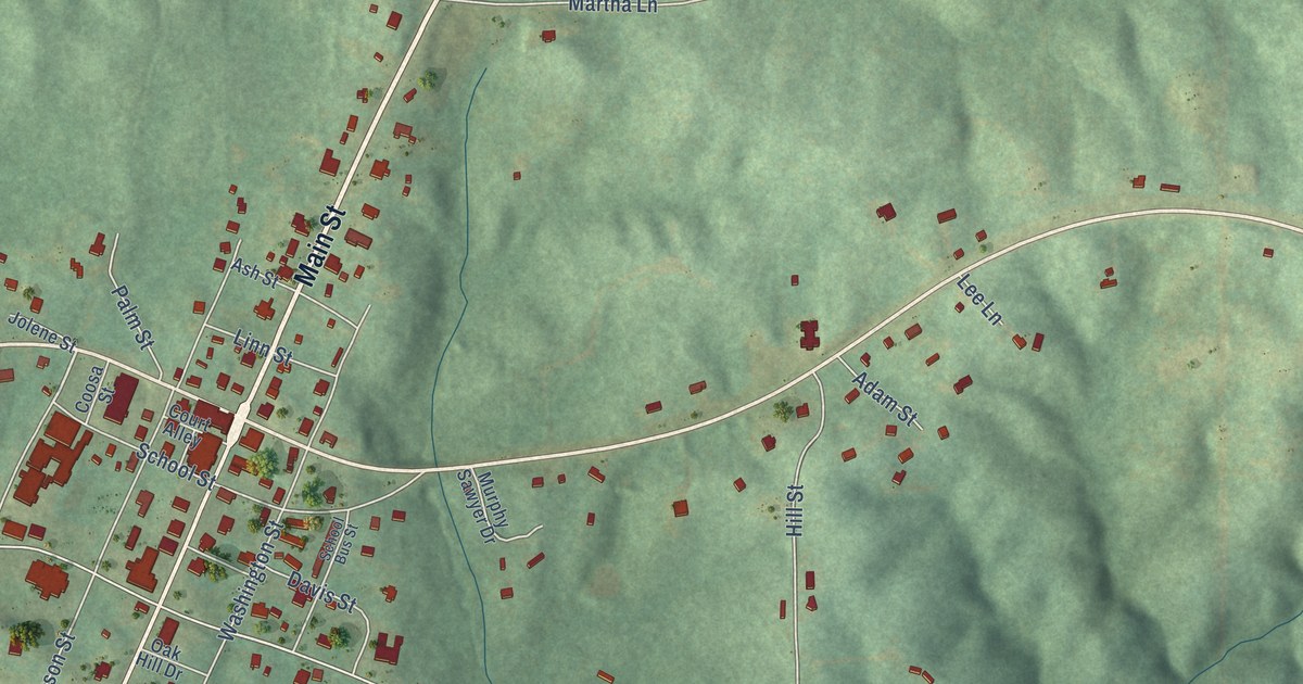 Map of Rockford, Alabama in 2026