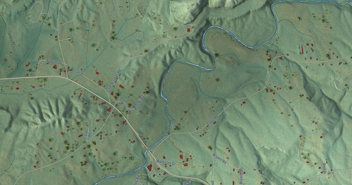 Map of Rosa, Alabama in 2026