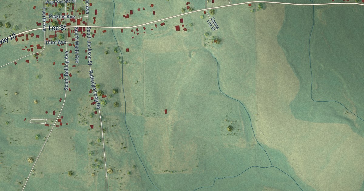 Map of Rutledge, Alabama in 2026