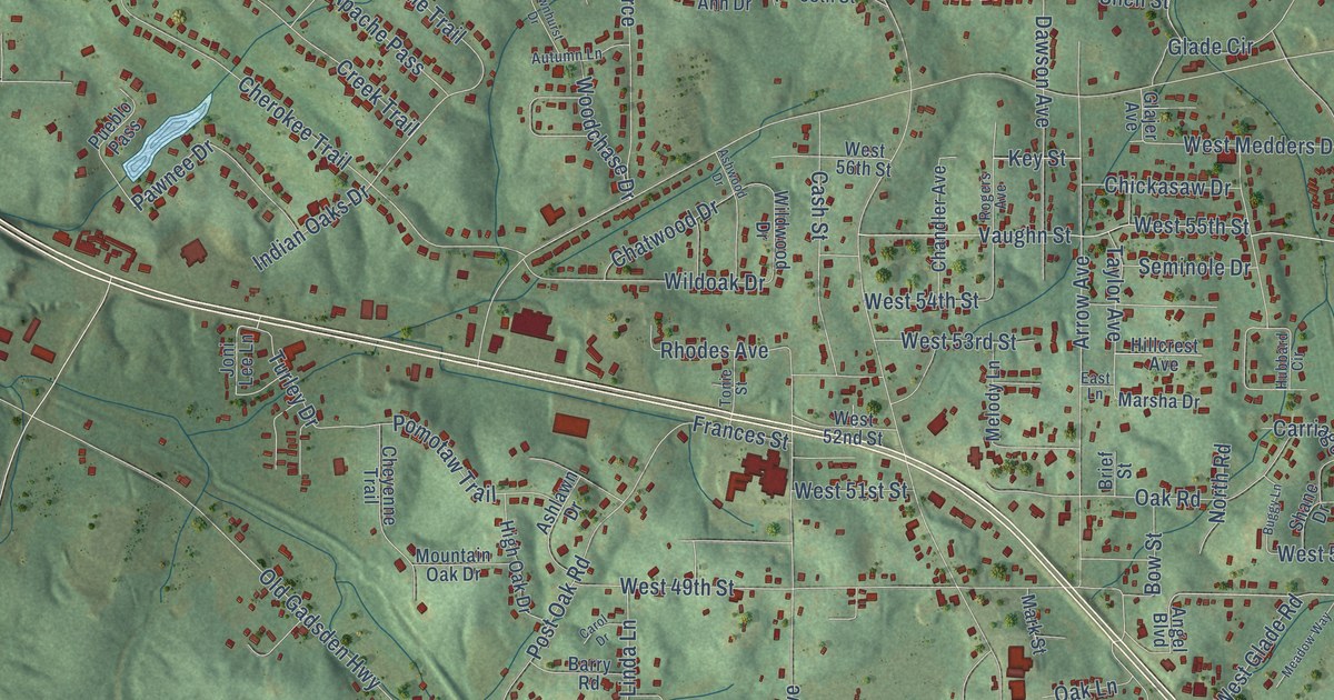 Map of Saks, Alabama in 2026