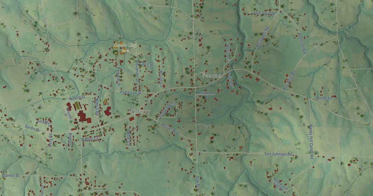 Map of Sardis City, Alabama in 2026