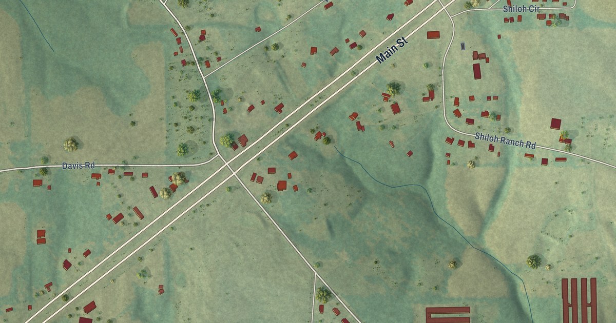 Map of Shiloh, Alabama in 2026