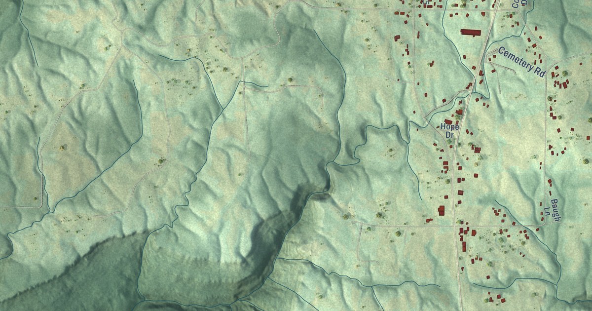 Map of Skyline, Alabama in 2026