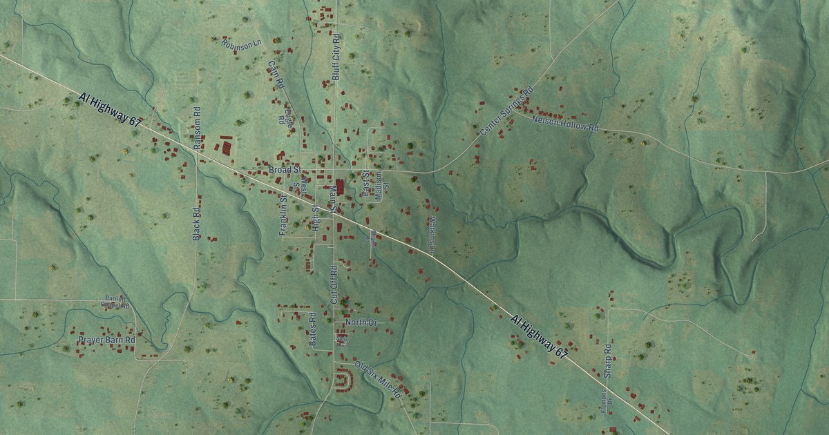 Map of Somerville, Alabama in 2026