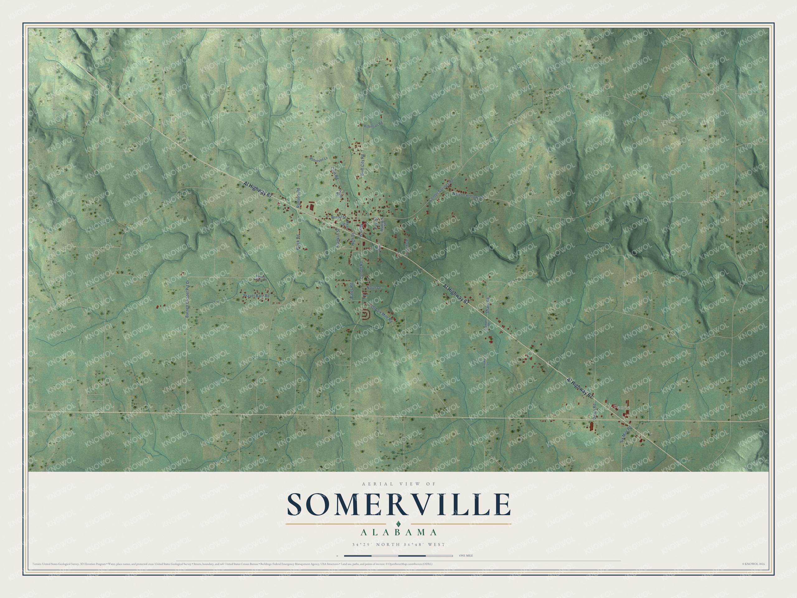 Watermarked full-map preview of Somerville, Alabama