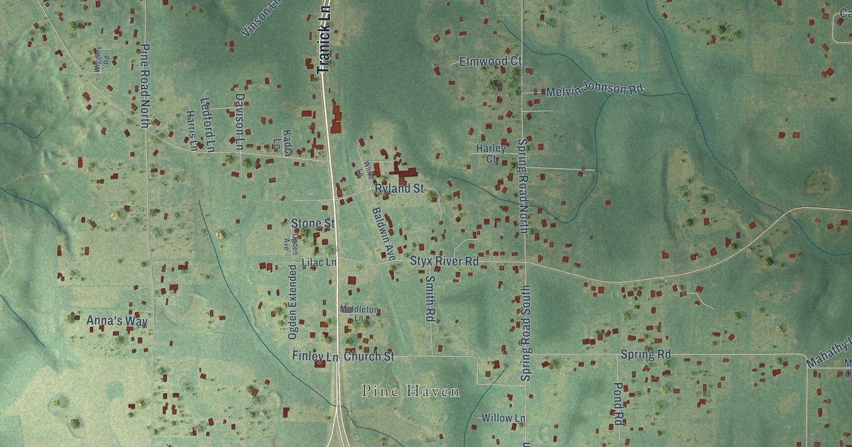 Map of Stapleton, Alabama in 2026