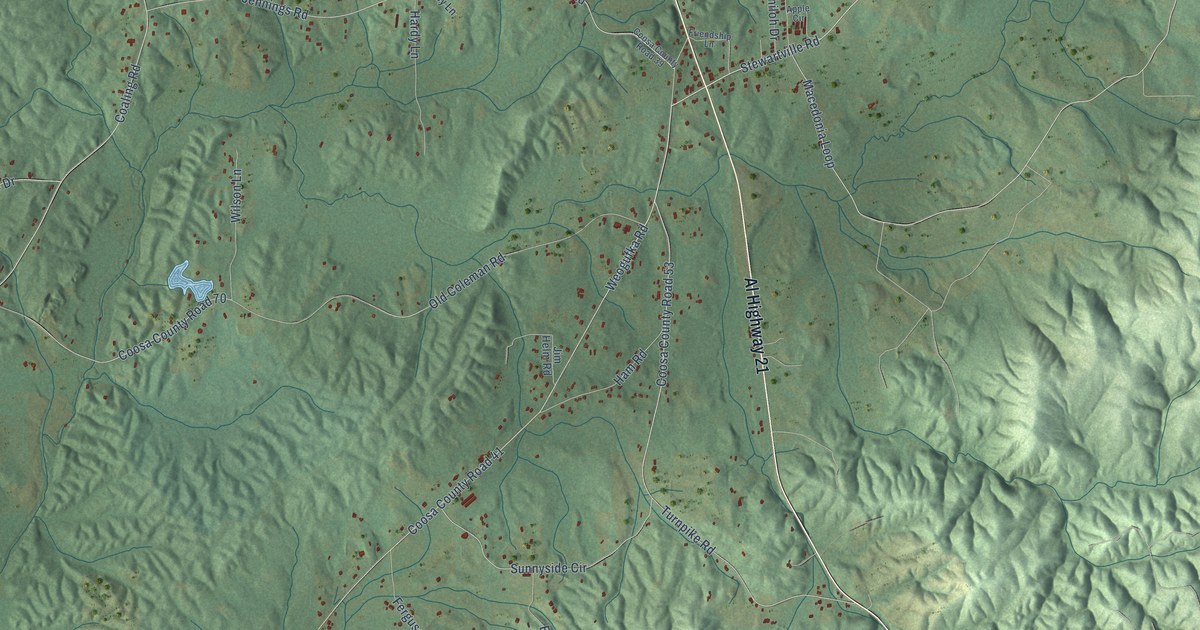 Map of Stewartville, Alabama in 2026
