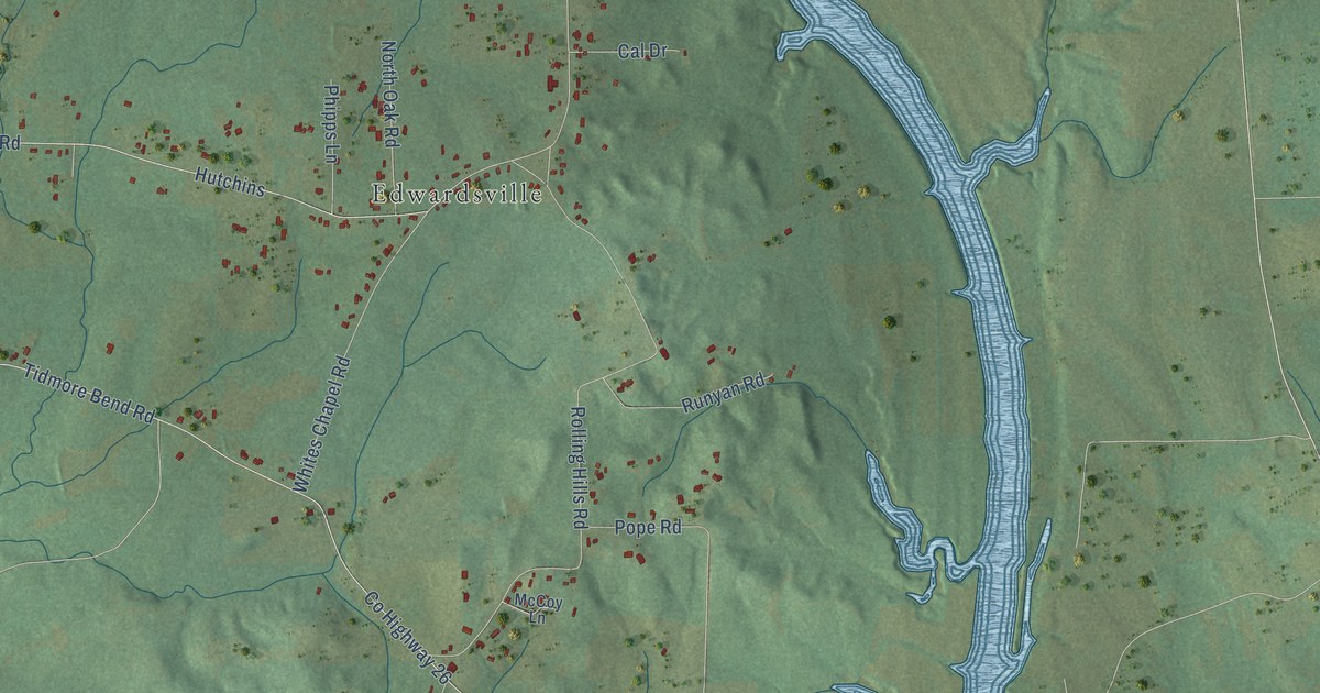 Map of Tidmore Bend, Alabama in 2026