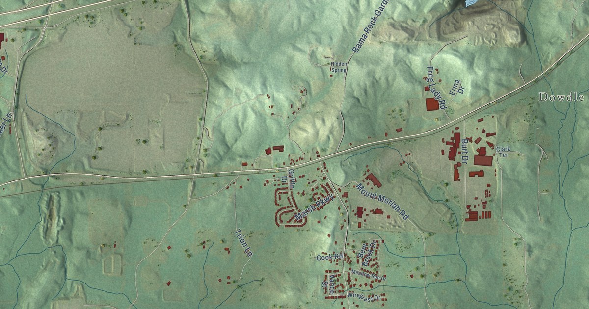 Map of Vance, Alabama in 2026