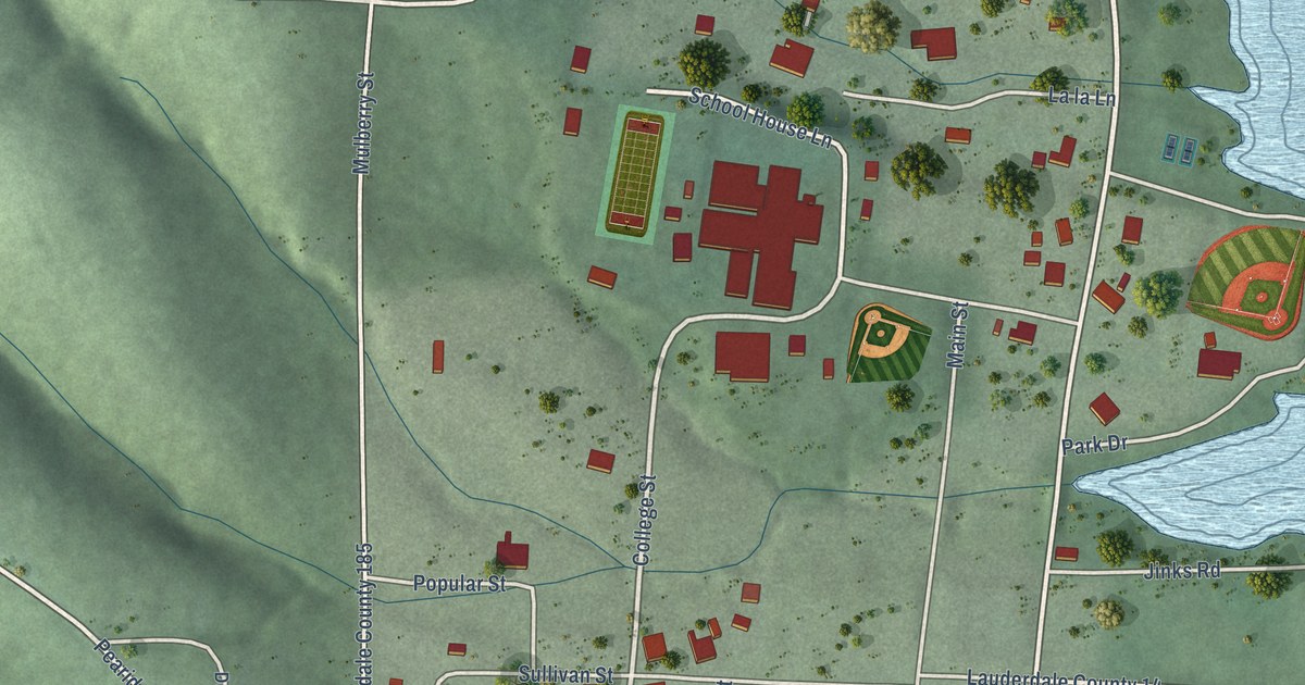 Map of Waterloo, Alabama in 2026