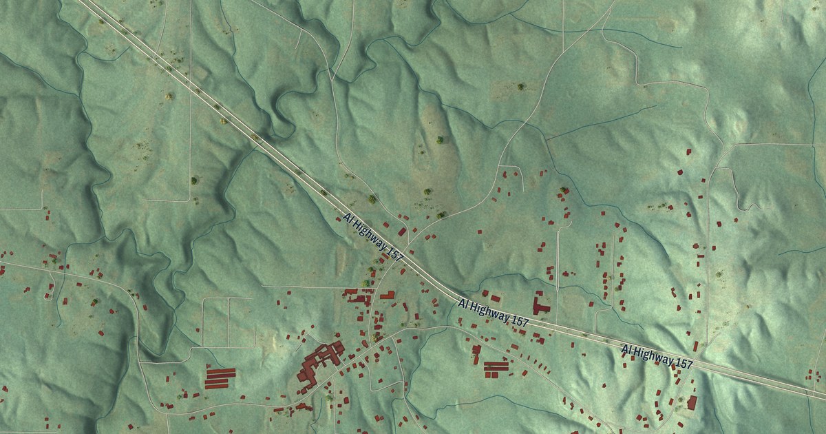 Map of West Point, Alabama in 2026