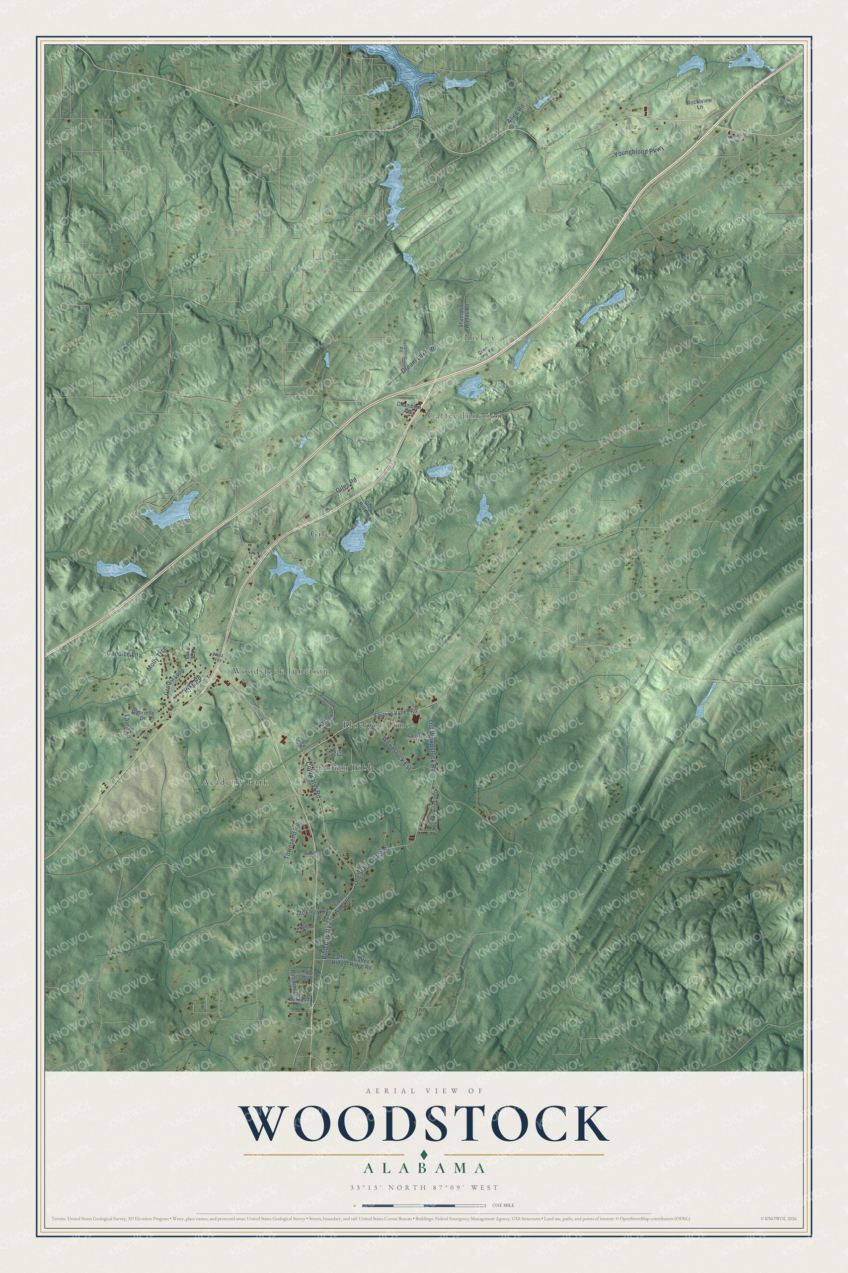Watermarked full-map preview of Woodstock, Alabama