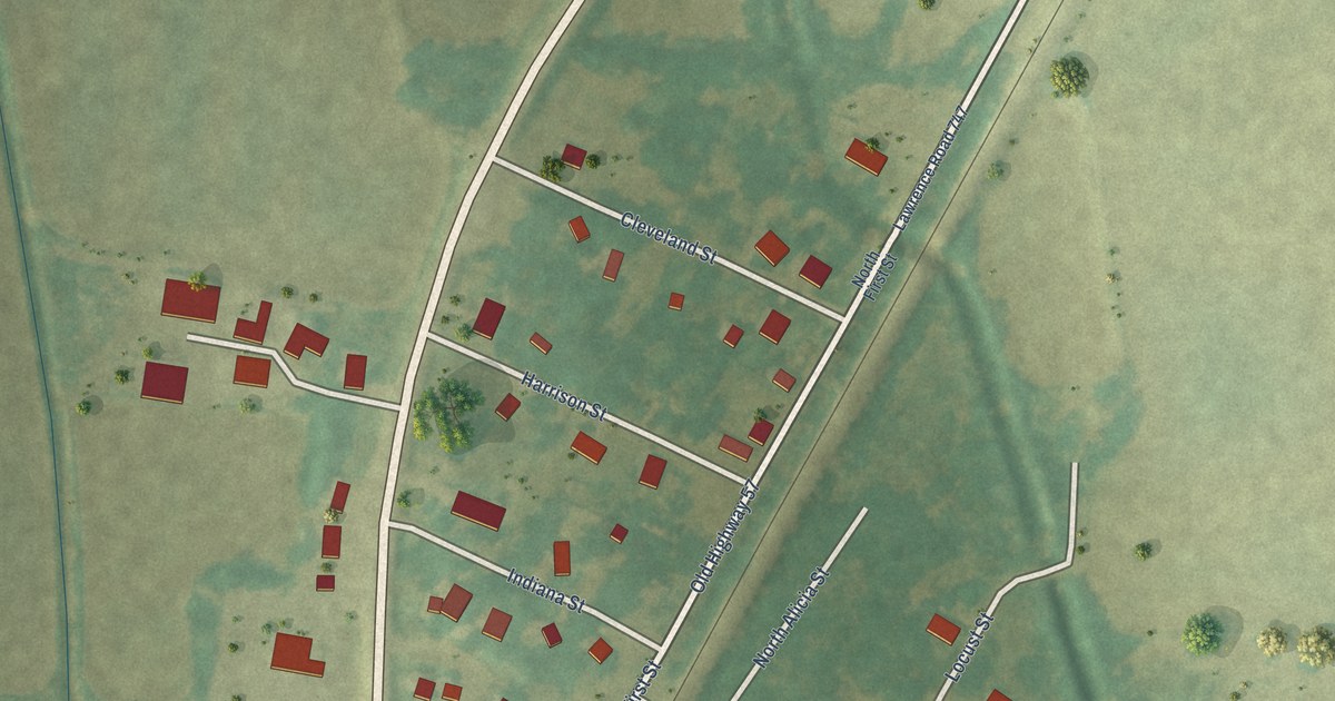Map of Alicia, Arkansas in 2026