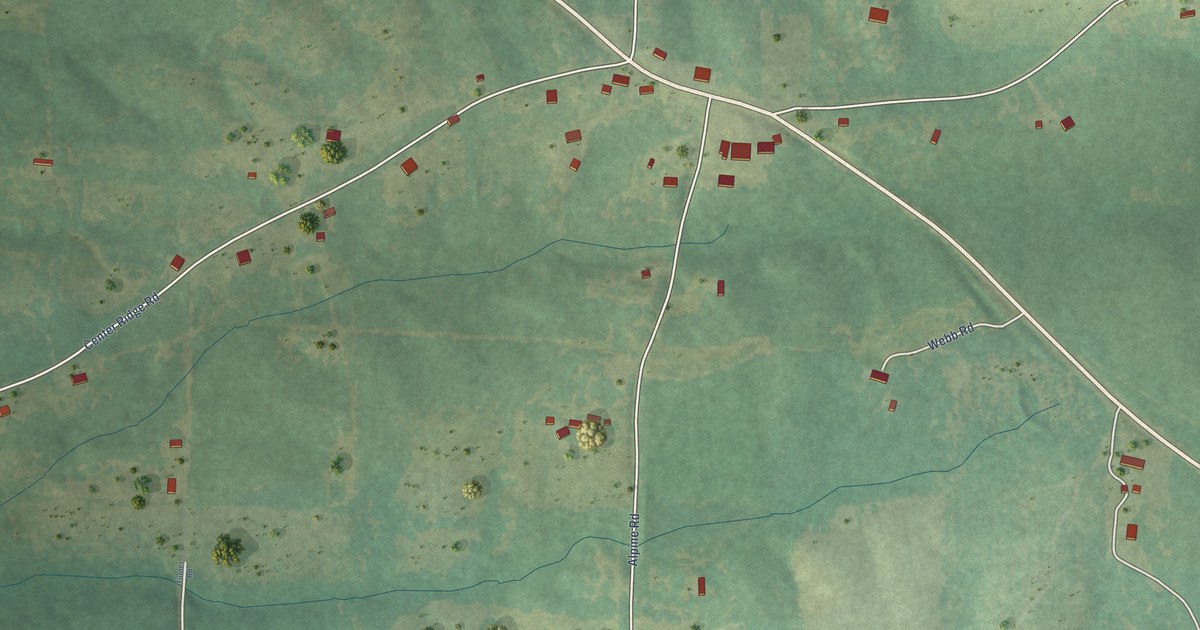 Map of Alpine, Arkansas in 2026