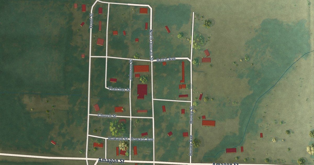 Map of Amagon, Arkansas in 2026